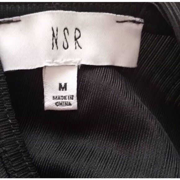 NSR LAURA TIE FRONT TEXTURED KNIT BLACK SLEEVELESS TOP SZ.M NWT. - Picture 6 of 9